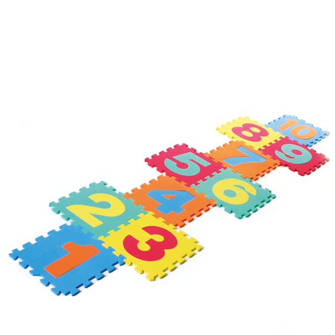 Let's Play Foam Hopscotch