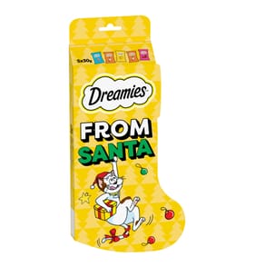 Dreamies Christmas Biscuit Stocking for Cats Mixed Treats 150g