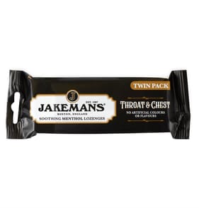 Jakemans Throat Chest Lozenge 41g Twin Pack
