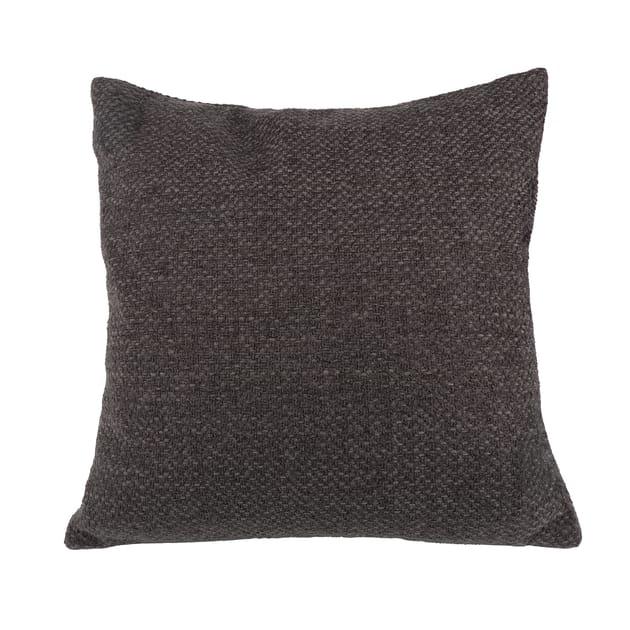 The Threadery Grey Weave Cushion 55cm | Home Bargains