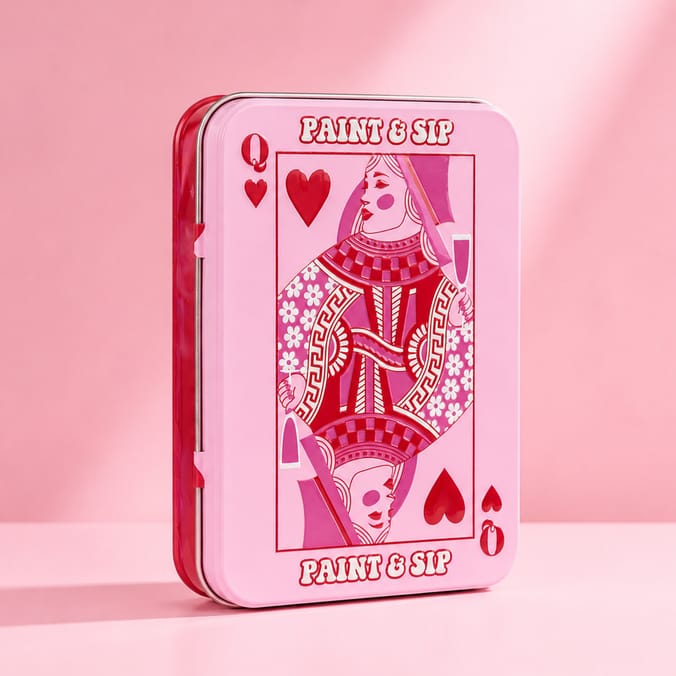 Queen Of Hearts Paint & Sip Make Up Palette