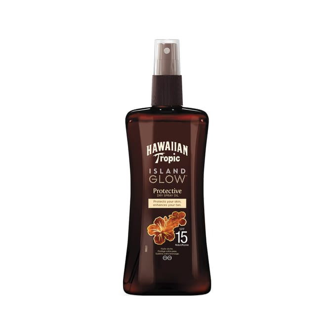 Hawaiian Tropic Dry Spray Tanning Oil 200ml - SPF15