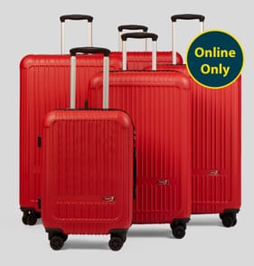  Super 5 Little Venice Hard Shell Suitcase Set of 5 - Red