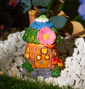 Firefly Solar Light Co Fairy House Solar Light - Orange Door
