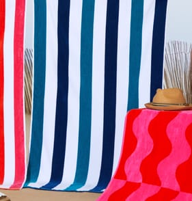 Originals Stripe Beach Towel - Navy