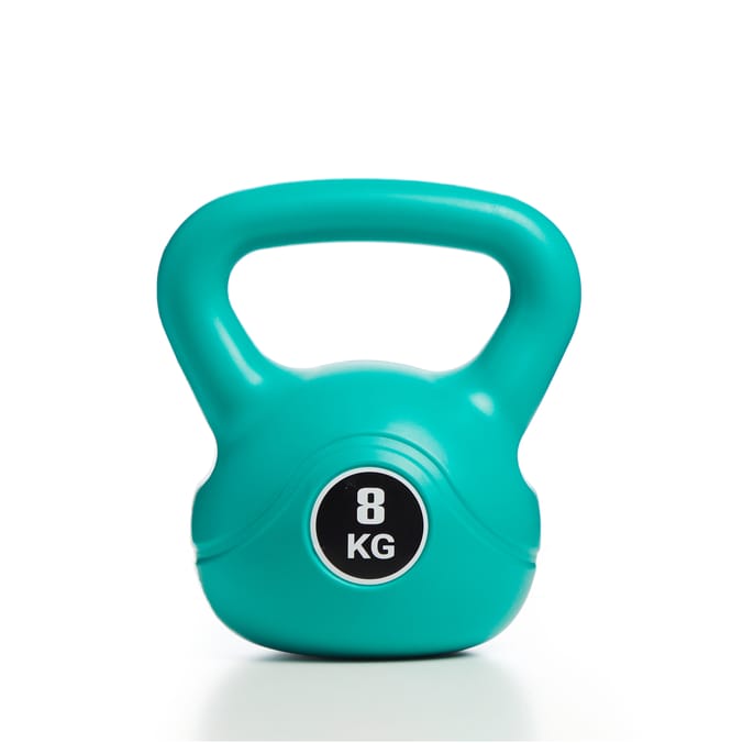 X Tone 8kg Kettle Bell Turquoise Home Bargains