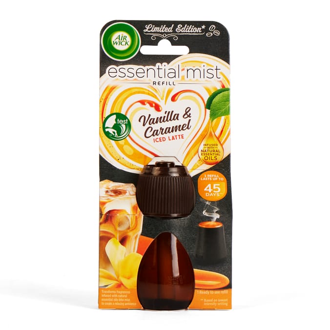 Air Wick Vanilla & Caramel Iced Latte Essential Mist Refill 20ml