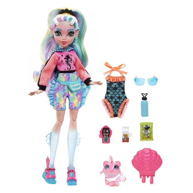 Monster High Doll with Pet & Accessories - Lagoona Blue