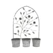 The Outdoor Living Collection 3 Planter Wall Stand - White