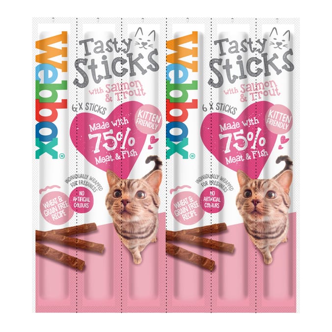 Webbox Semi-Moist Tasty Treats 6 x 30g - Salmon & Trout