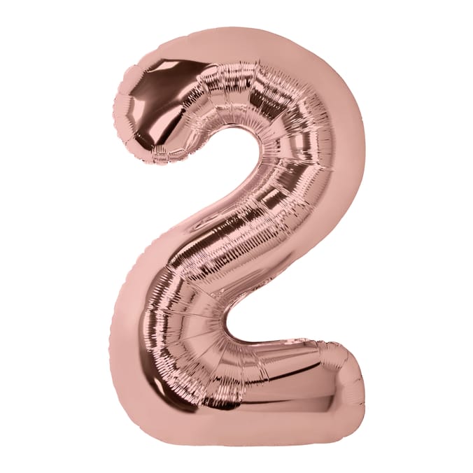 Lets Party Rose Gold Foil 2 Balloon