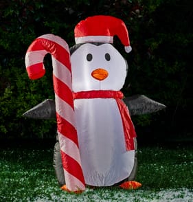 Prestige Mains Operated Light Up Self Inflatable 4ft - Penguin