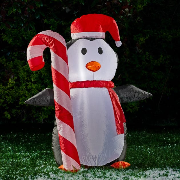 Small Inflatable Penguin Prestige Mains Operated Light Up Self Inflatable 4ft - Penguin | Home ...