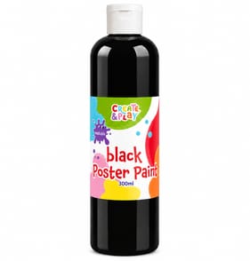  Create & Play 300ML Poster Paint - Black