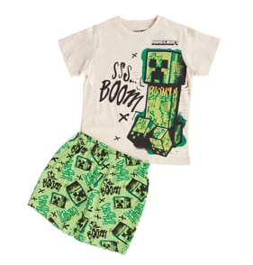 Minecraft Kids Short Sleeve Pyjama Set