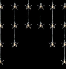 Prestige 54 LED Star Curtain Lights - Warm White