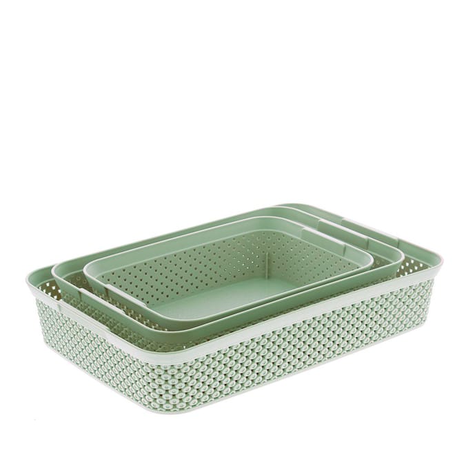 Diamond Basket 3pc Storage