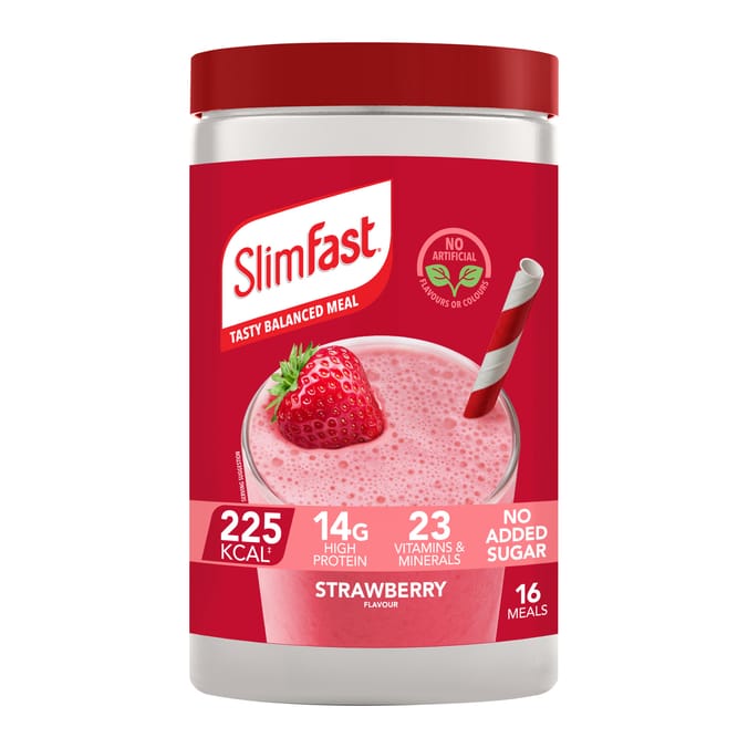 SlimFast Meal Replacement Shake Powder Tin 584g - Strawberry