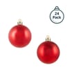 Festive Feeling 4cm Christmas Baubles 24 Pack