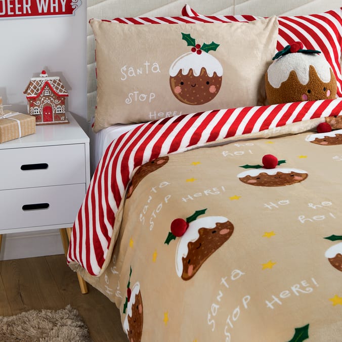 Sleigh Bells Pudding Pompom Duvet Set 