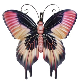 Jardin Metal Hanging Butterfly - Pink