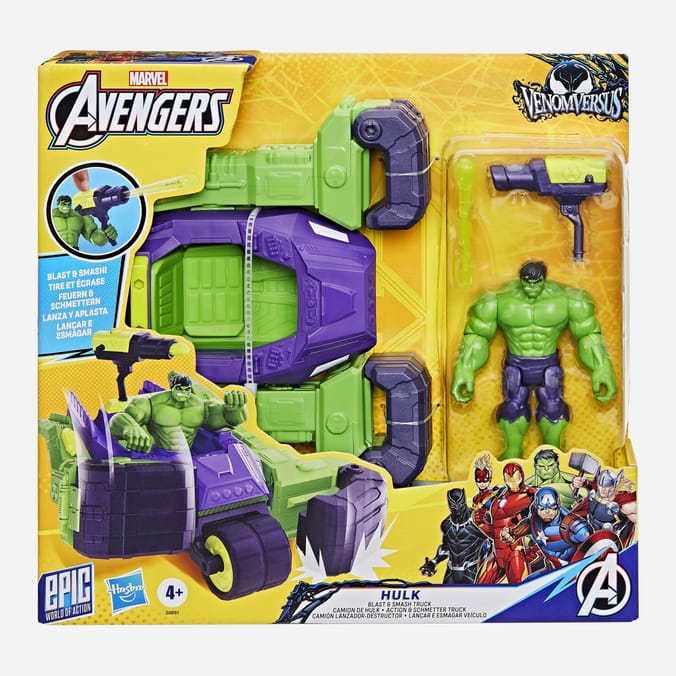 Marvel Avengers VenomVersus Epic World of Action Hulk Blast & Smash Truck
