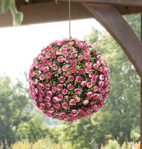 Jardin Topiary Rose Ball - Pink