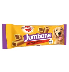 Pedigree  2 Chew Jumbone Adult Medium Dog Treat 180g - Beef & Poultry