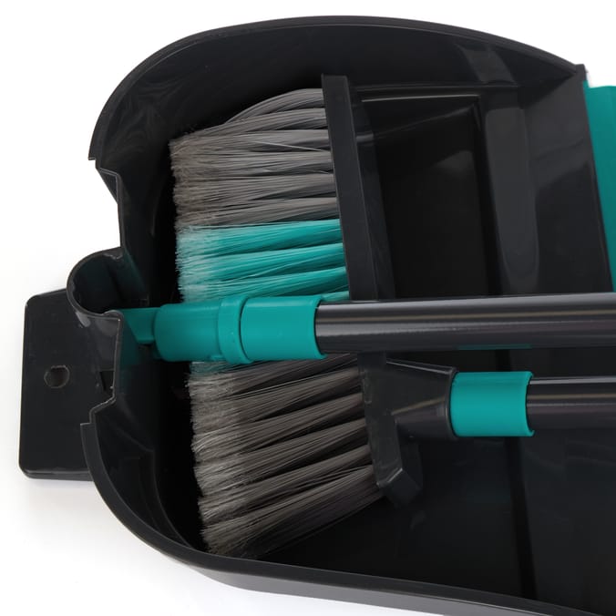 Power Action Long Handle Dust Pan & Brush