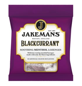 Jakemans Blackcurrant Soothing Menthol Lozenges 73g x 12 Packs