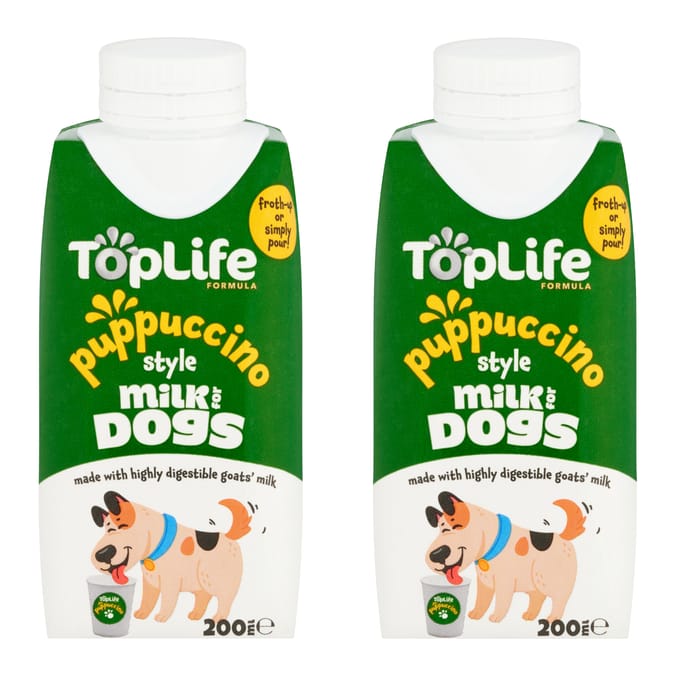 TopLife Formula Puppuccino Style Milk for Dogs 200ml x 2