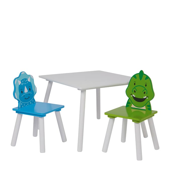 Liberty House Toys Kids Dinosaur Table and Two Chairs Set