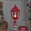 Winter Charm LED Metal Lampost