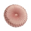 Home Collections Round Velvet Cushion - Pink