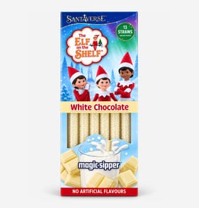 The Elf On The Shelf Magic Sipper Straws 13 Pack - White Chocolate