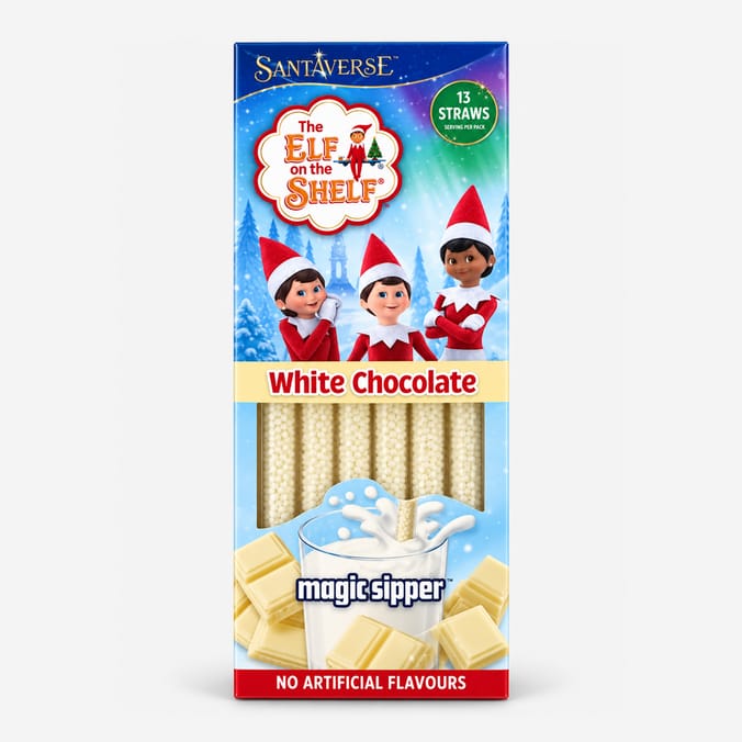 The Elf On The Shelf Magic Sipper Straws 13 Pack - White Chocolate