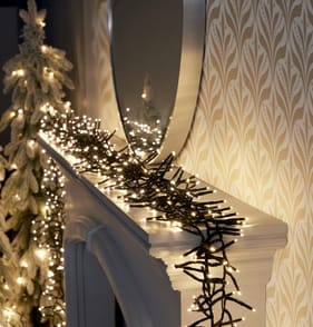 Prestige Mains Operated 1500 LED Cluster String Lights - Warm White