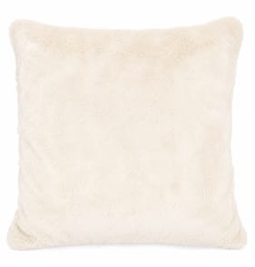 Home Collections Cream Faux Fur Cushion 55 x 55cm