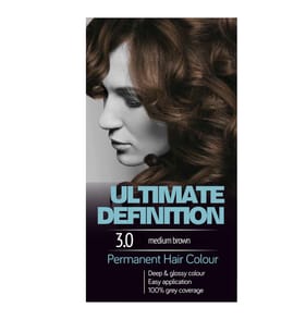 Ultimate Definition Permanent Hair Colour - 3.0 Medium Brown