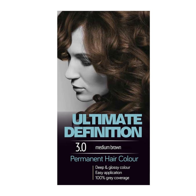 Ultimate Definition Permanent Hair Colour - 3.0 Medium Brown