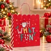Sleigh Bells Santa Treat Bags 6 Pack