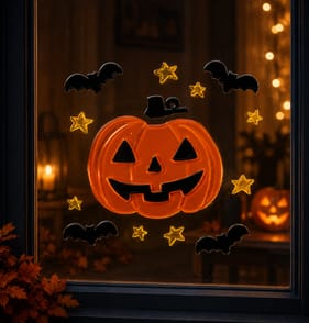 Hallow Scream Gel Window Decorations