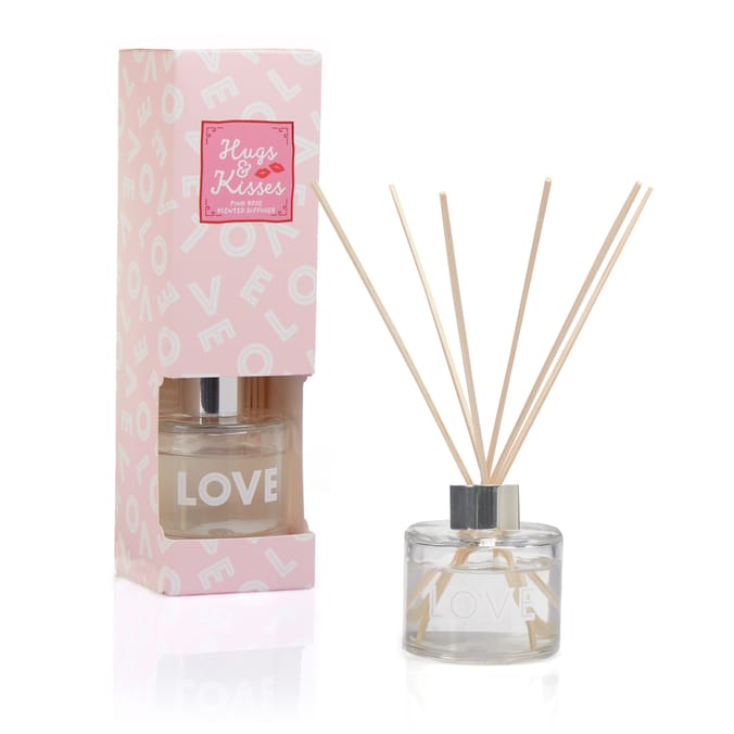 Hugs & Kisses Scented Diffuser 100ml - Pink Rose 