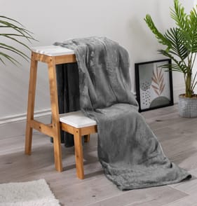 Home Collections Ultra Soft Throw - Charcoal