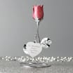 Personalised Your Text Pink Rose Bud Ornament