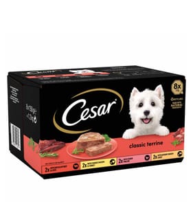 Cesar Classics Wet Dog Food Terrine Mixed Selection 8 x 150g