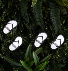 Firefly Solar Light Co LED Solar Lights 4 Pack - Flip Flop