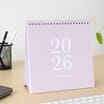 2026 Desk Calendar - Purple