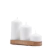 Wickford & Co Unfragranced Mixed Pillar Candle Set