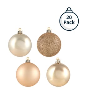 Festive Feeling 6cm Christmas Bauble 20 Pack - Gold